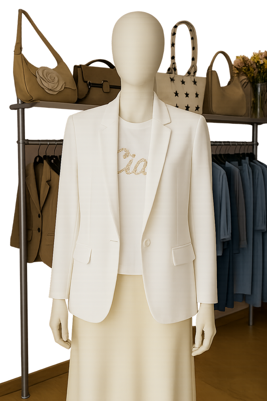 Americana Blanca Mujer | Elegante y Ligera | Tus Prendas